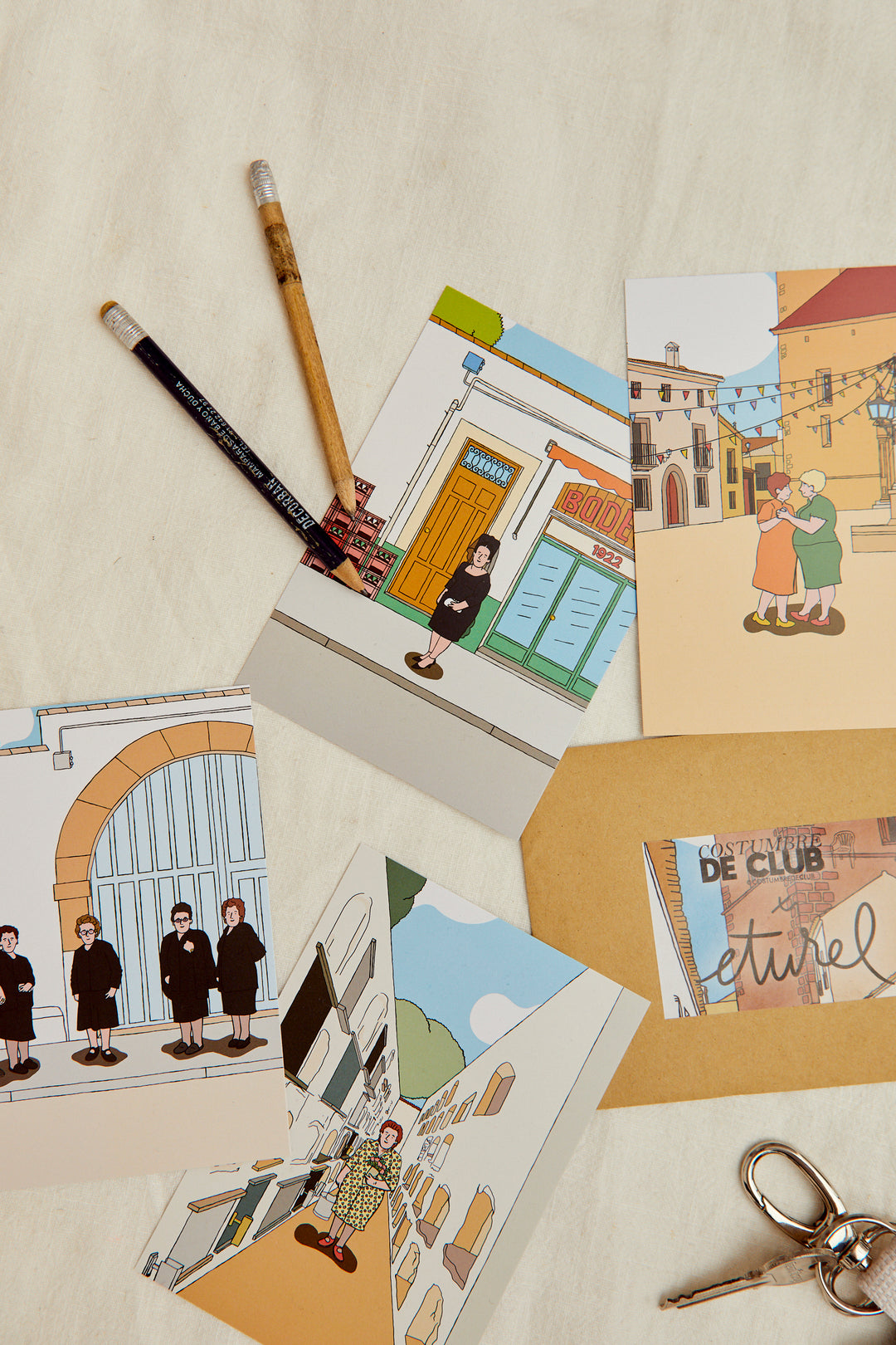Postales "Señoras de pueblo"