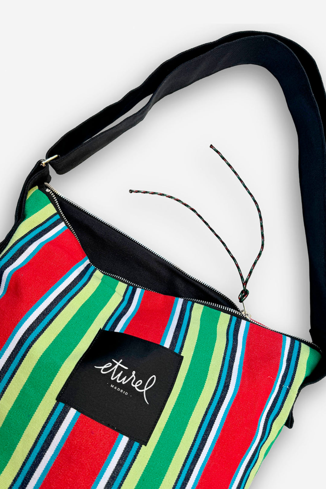 Bolso bandolera lona hamaca rojo