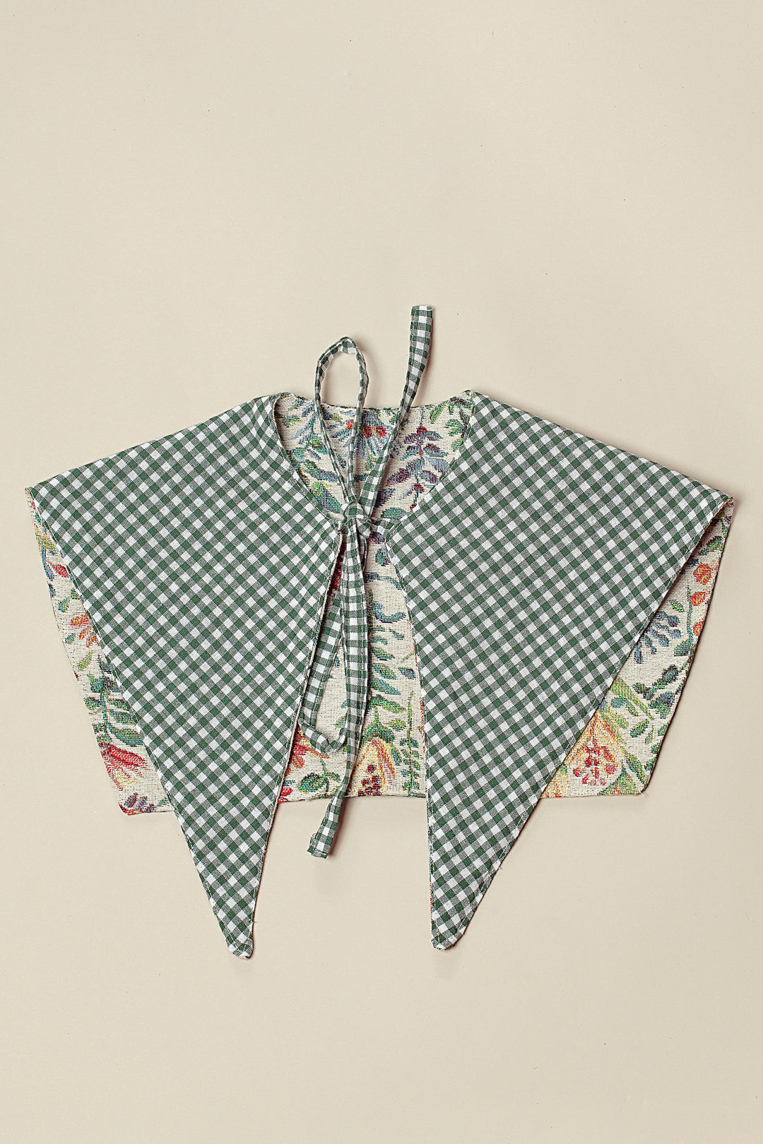 Cuello tejido jacquard flores azaleas