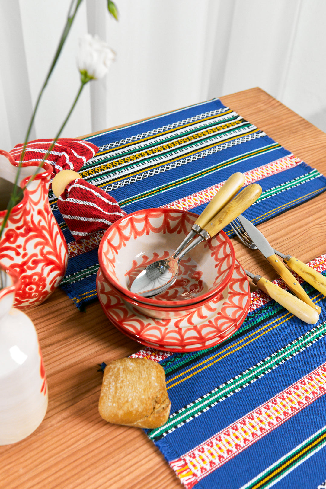 Mantel individual granada azul (pack de 2)