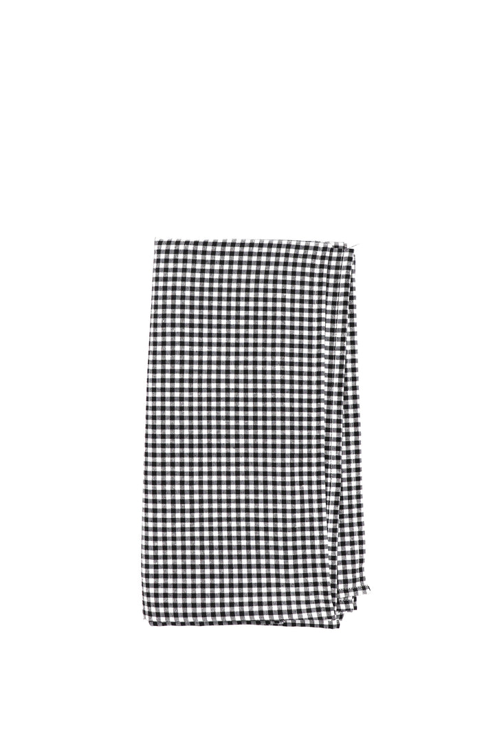 Mantel cuadros vichy negro