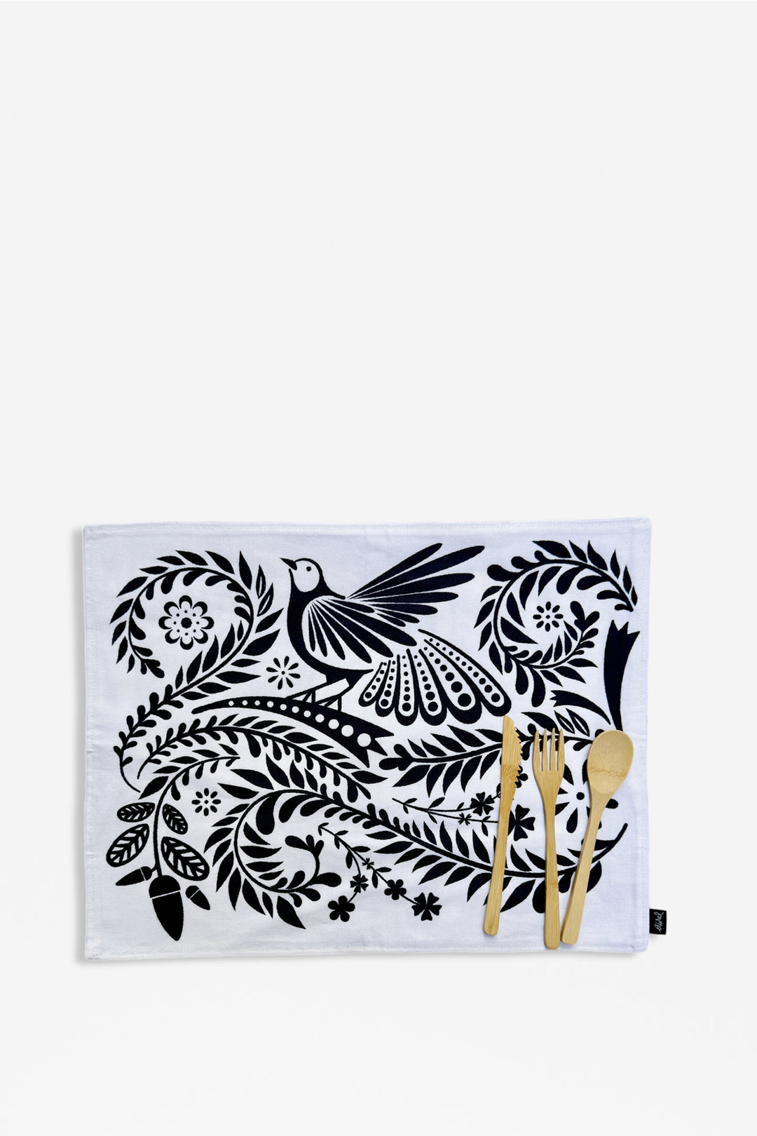 Mantel individual reversible folklore blanco (pack de 2)