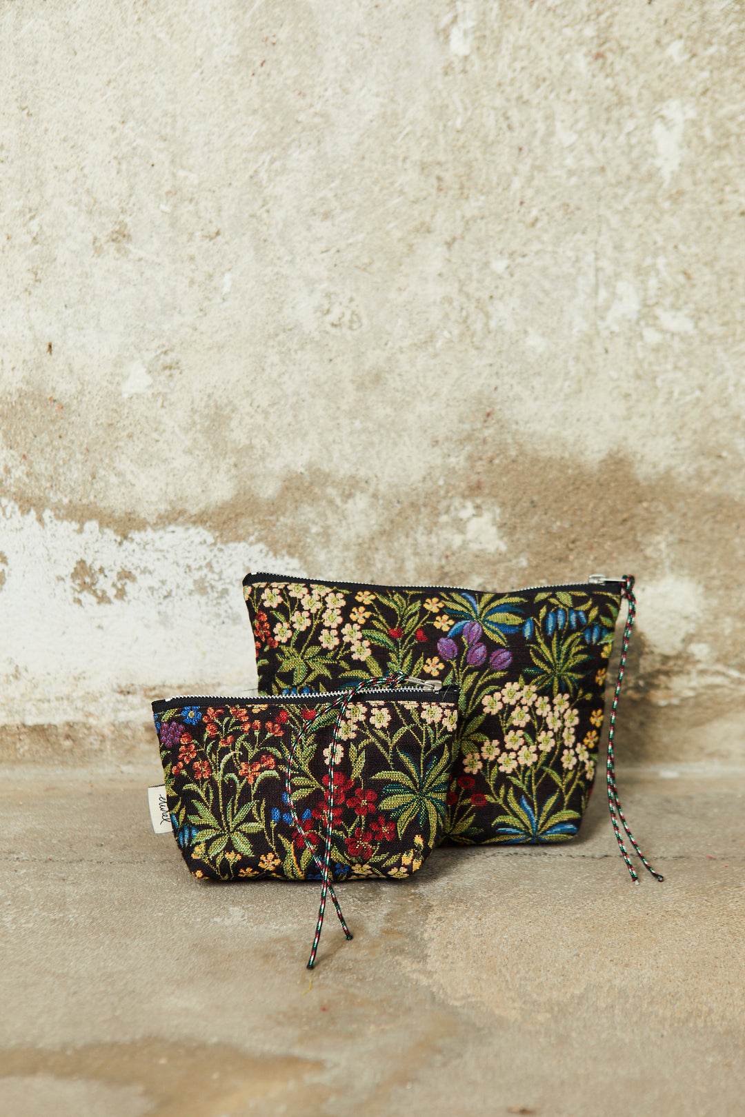 Neceser/estuche tejido jacquard flores margaritas