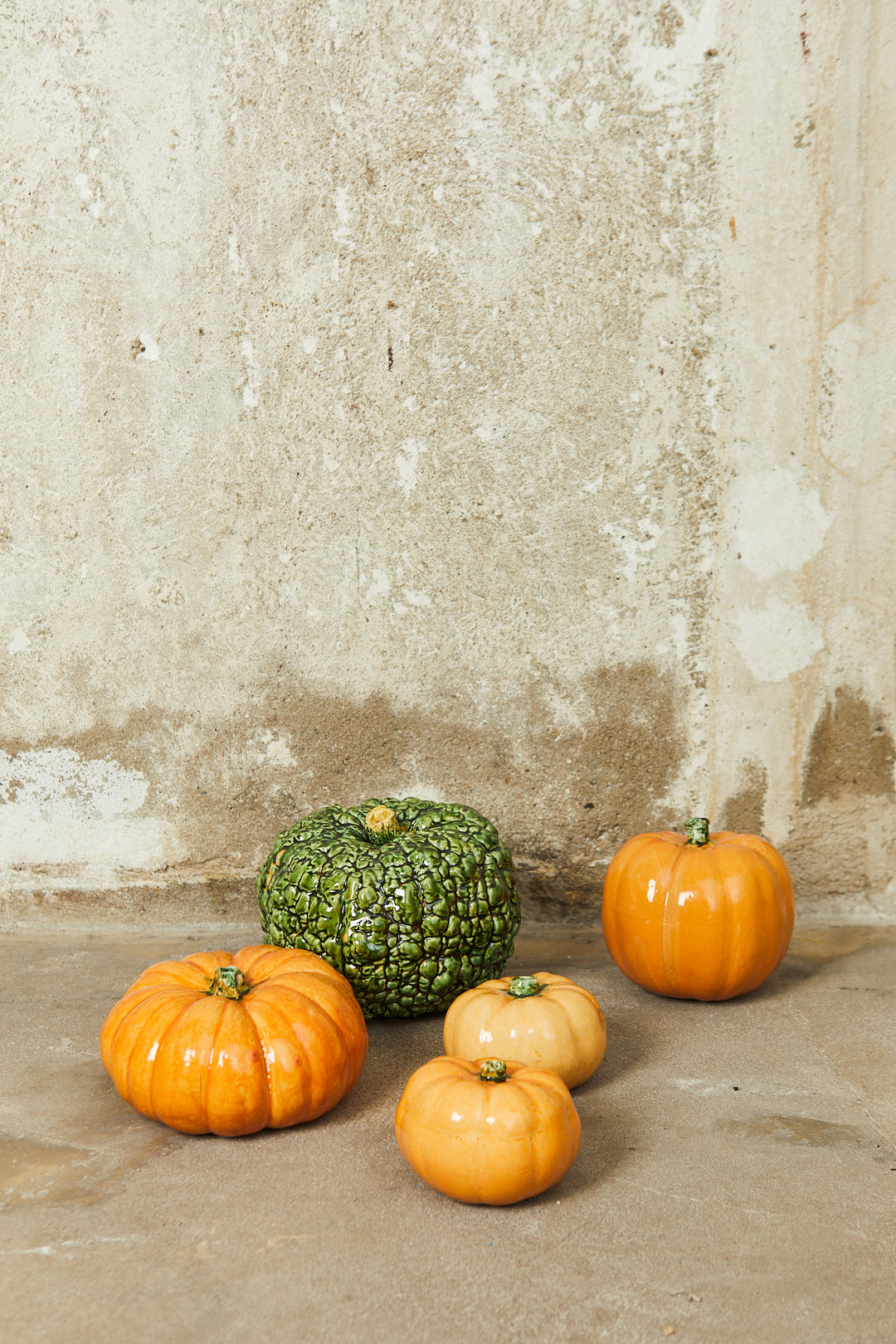 Calabaza italiana réplica de cerámica esmaltado