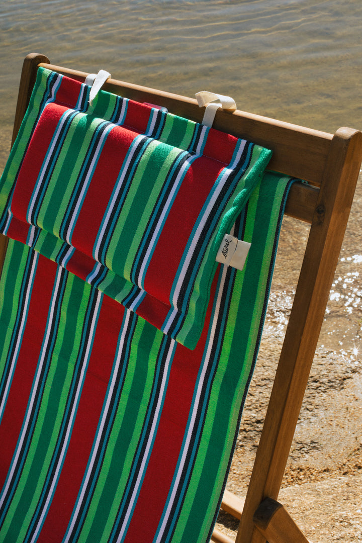 Tejido para hamaca y cojín lona rojo