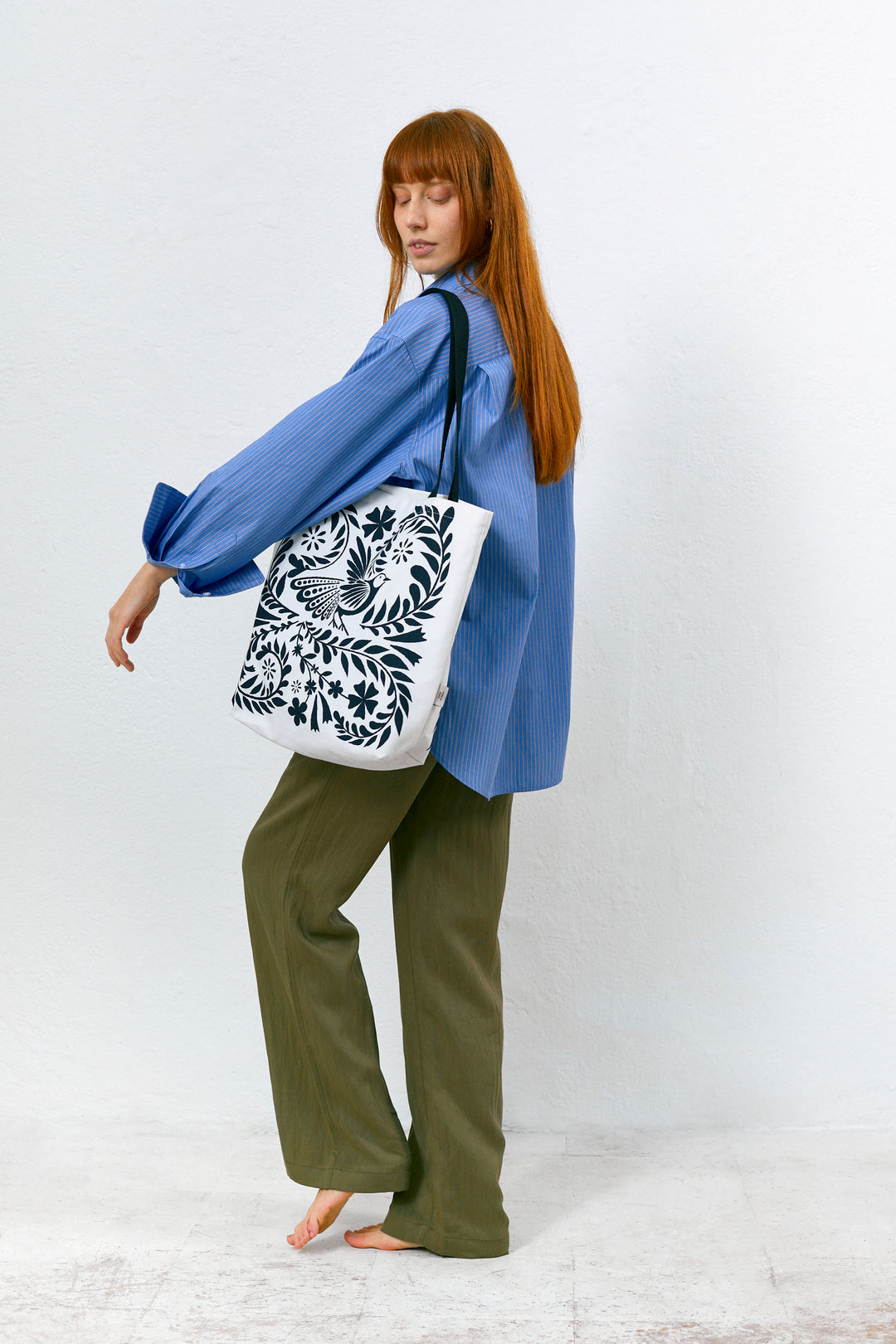 Tote Bag folklore blanco