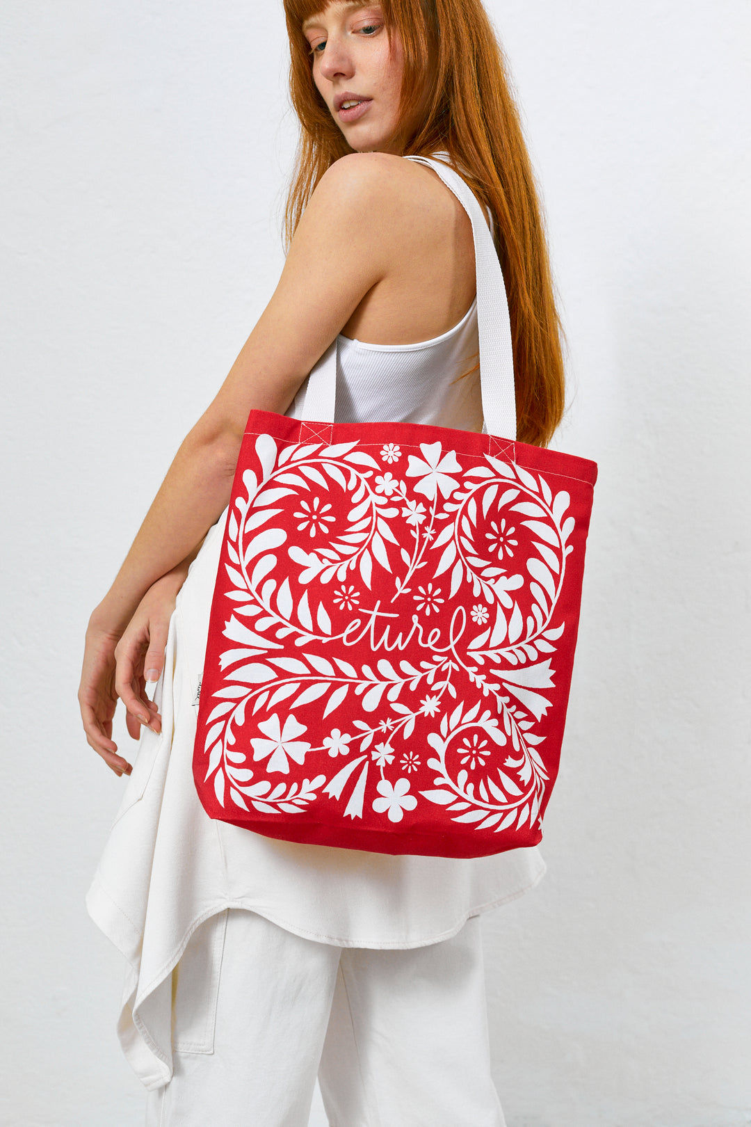 Tote Bag folklore rojo