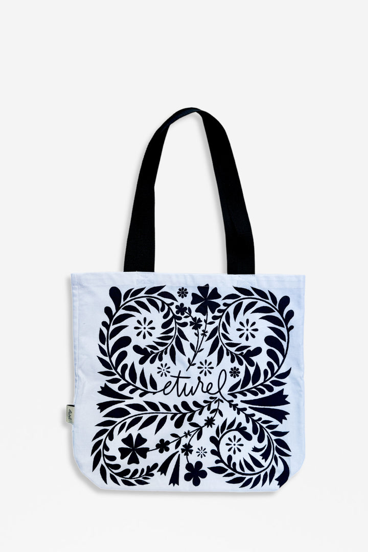 Tote Bag folklore blanco