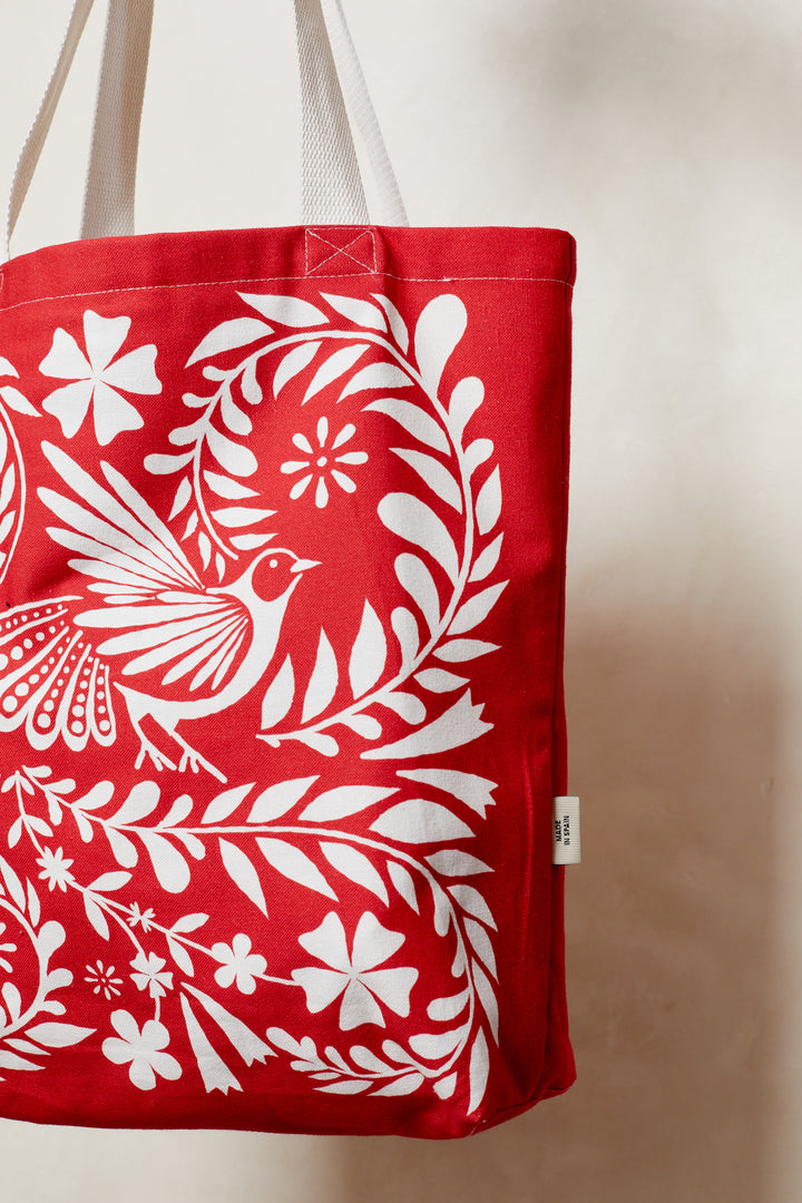 Tote Bag folklore rojo