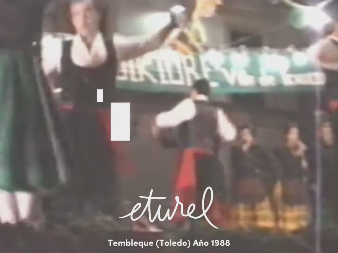 Camino de mesa folklore blanco