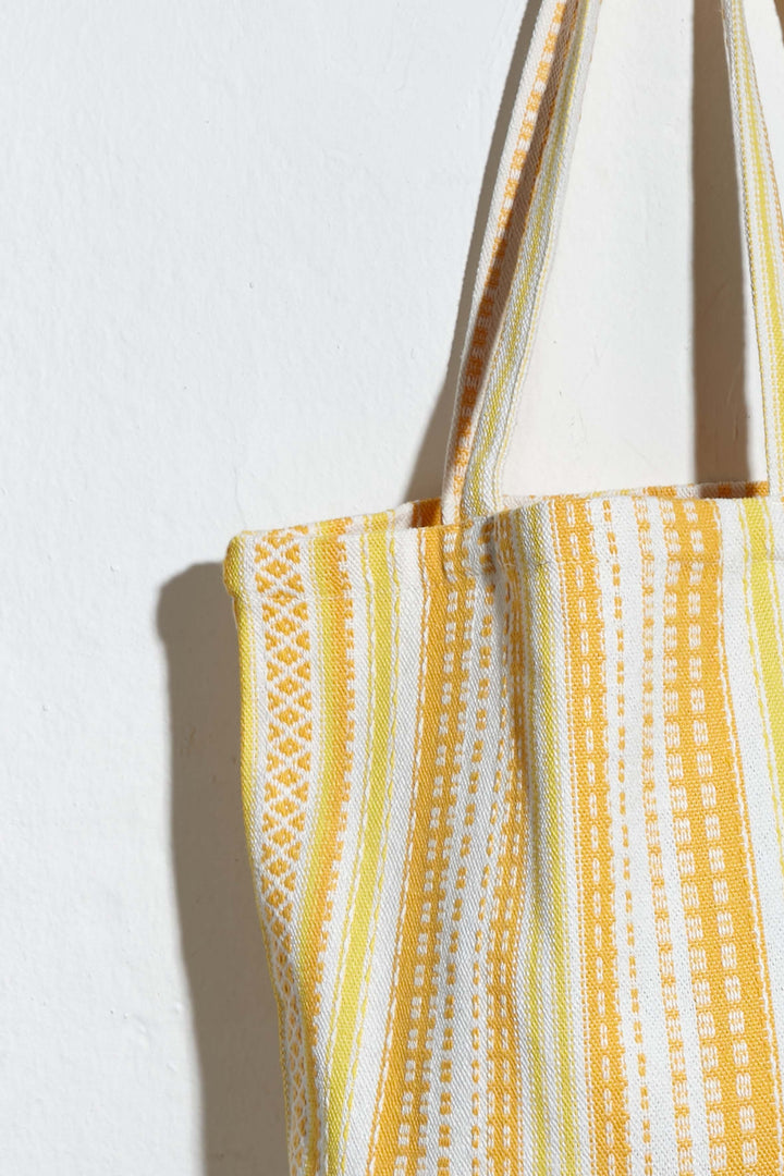 Tote bag Alpujarra amarillo detalle