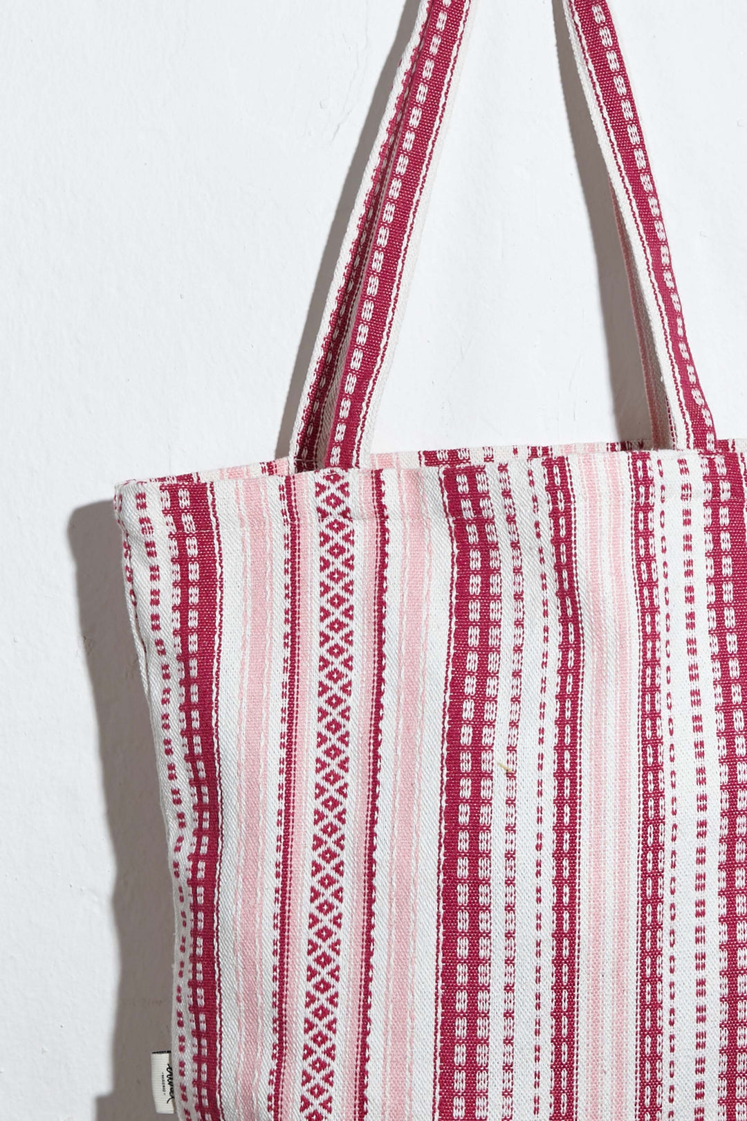 Tote bag Alpujarra rosa  detalle