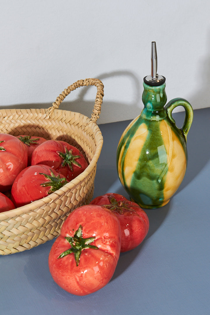 Tomate réplica de cerámica esmaltado bodegon