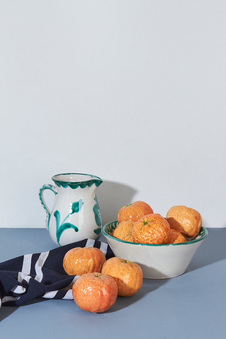 Mandarina réplica de cerámica esmaltado original