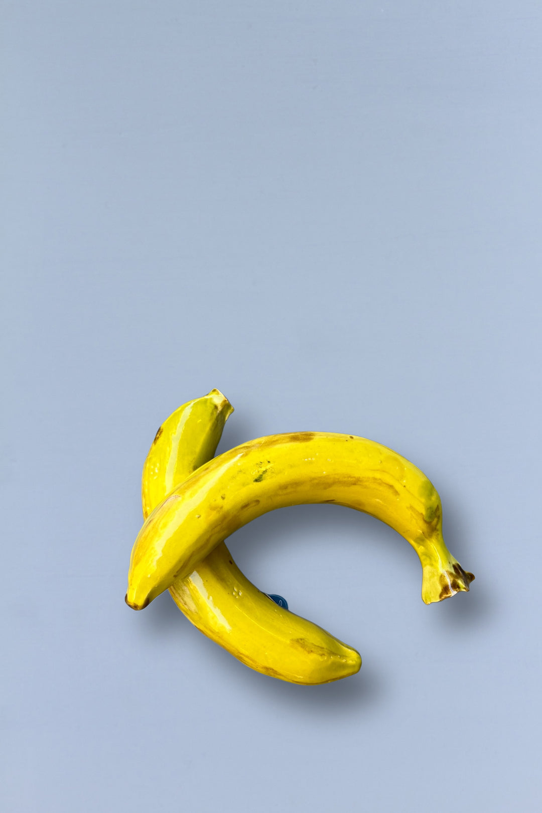 Plátano réplica de cerámica esmaltada