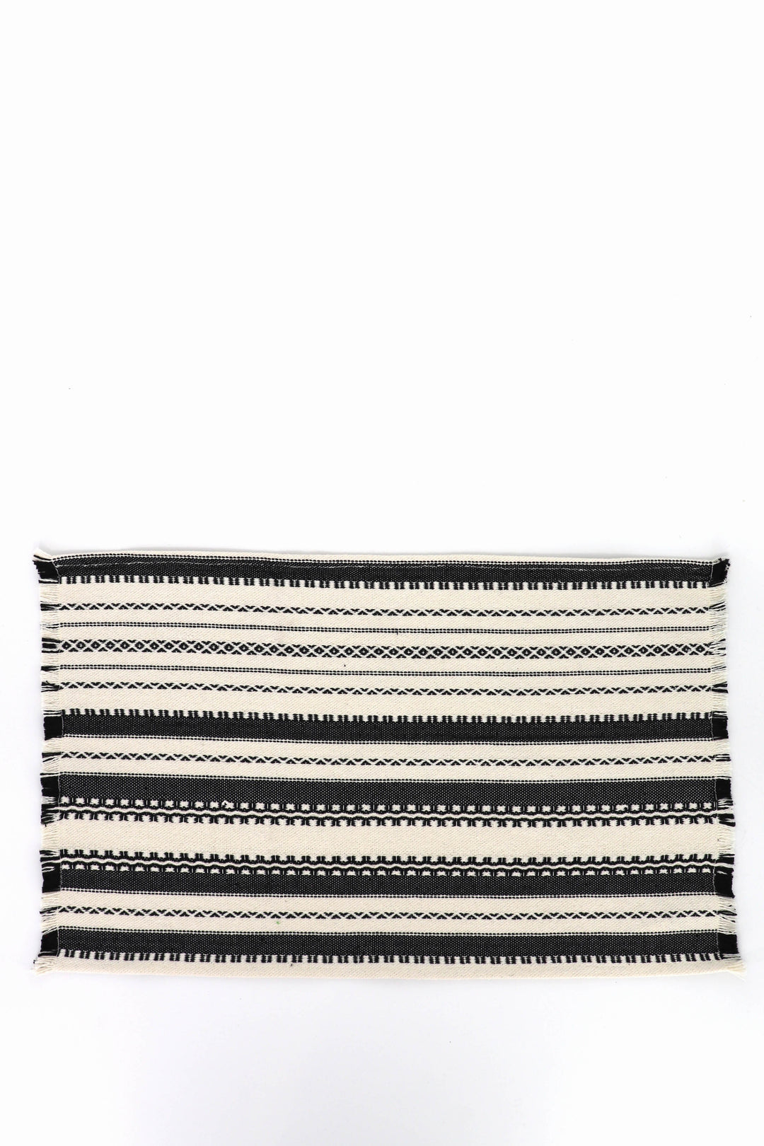 Mantel individual alpujarra blanco y negro (pack de 2)