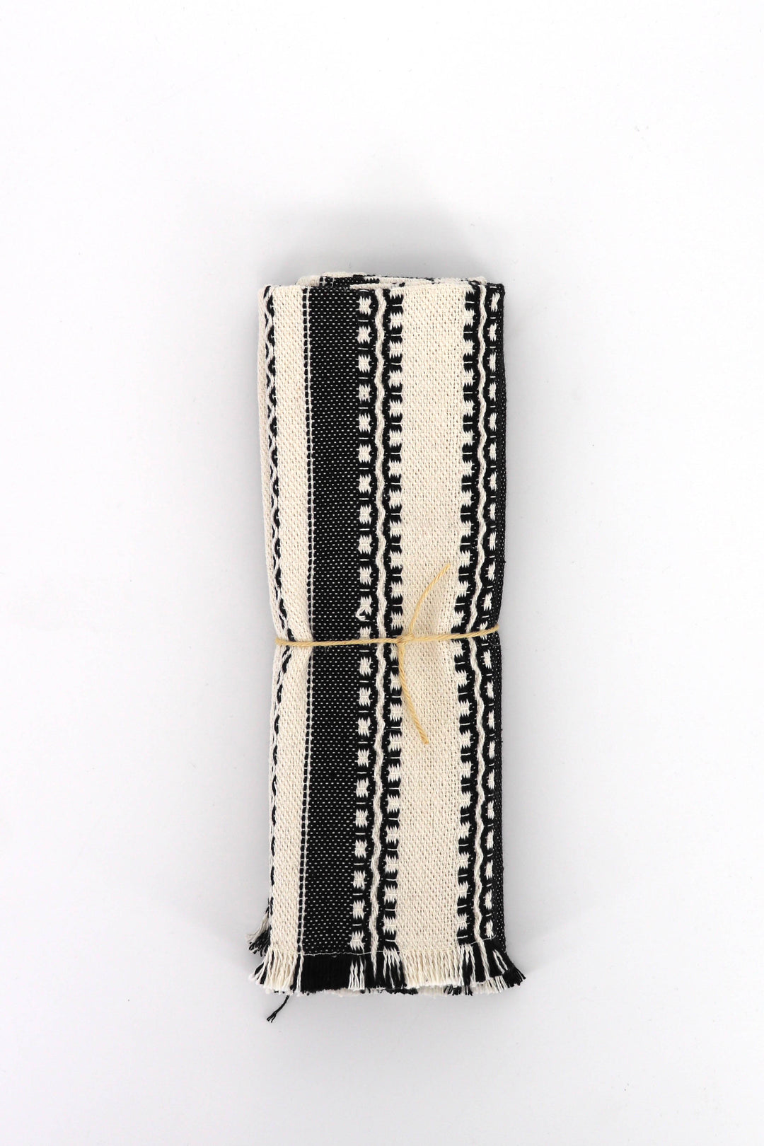 Mantel individual alpujarra blanco y negro (pack de 2)
