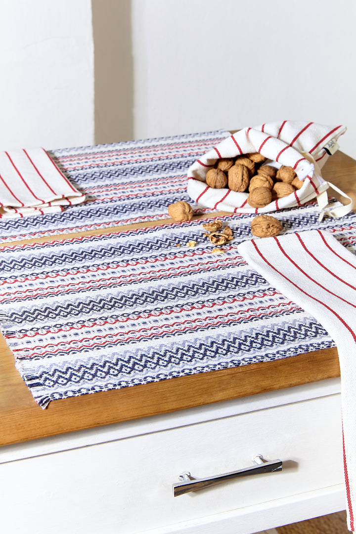 Mantel individual tejido morellano granate (pack de 2)