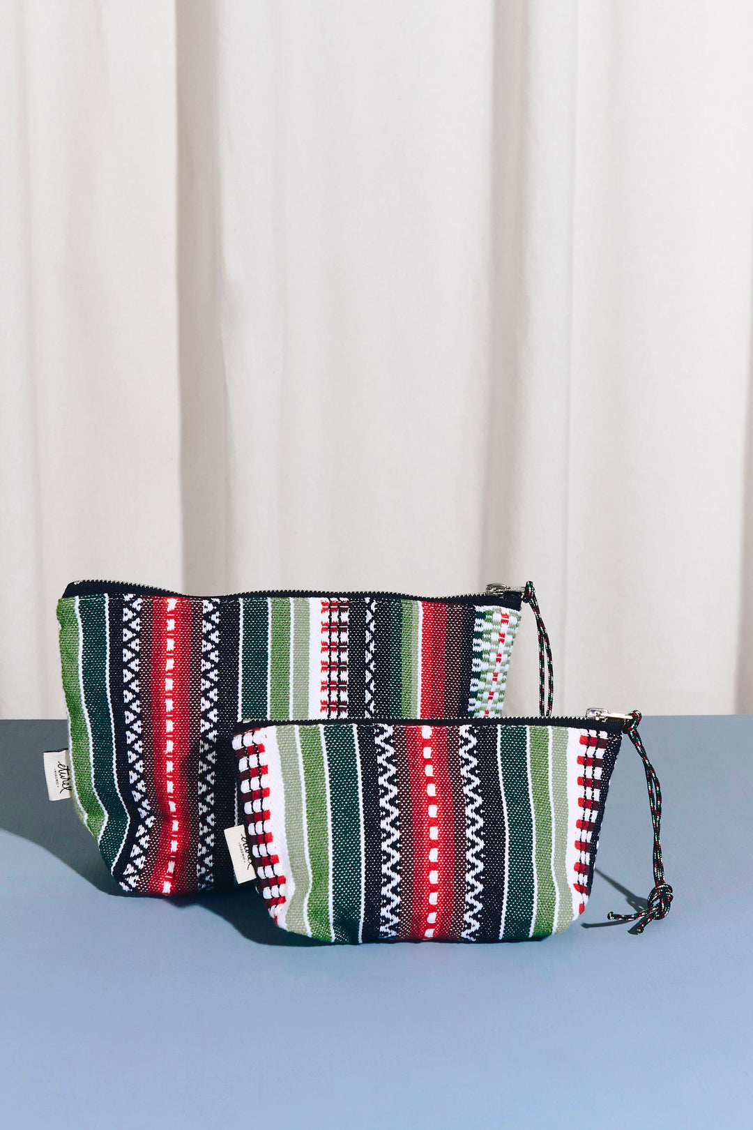 Neceser/estuche tejido manchego verde