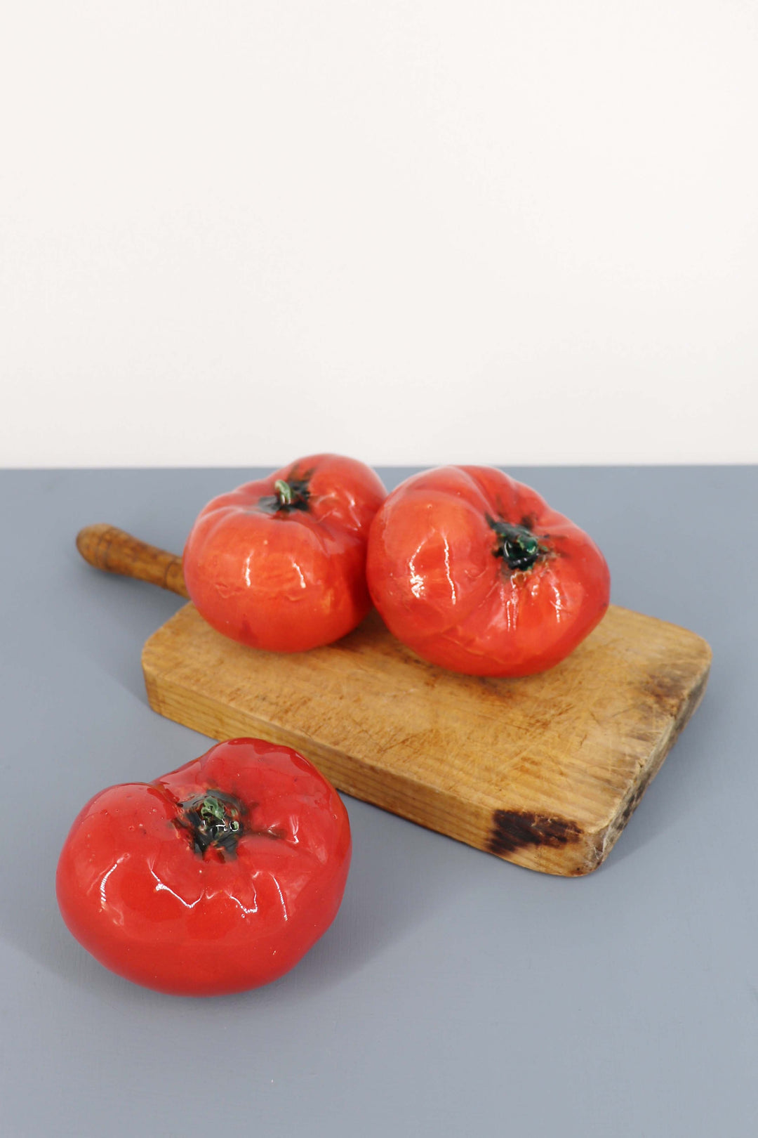 Tomate réplica de cerámica esmaltado tomates