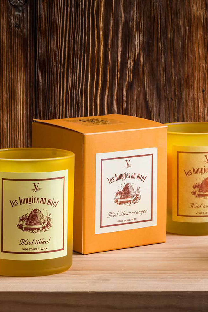 Vela vegetal MIEL FLORES