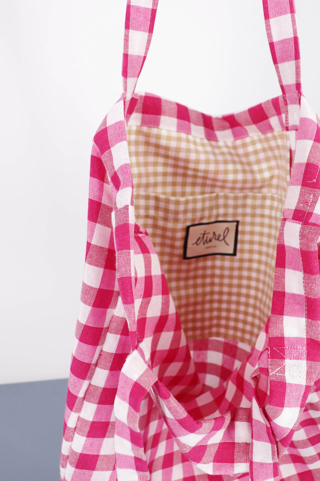 Tote Bag vichy rosa