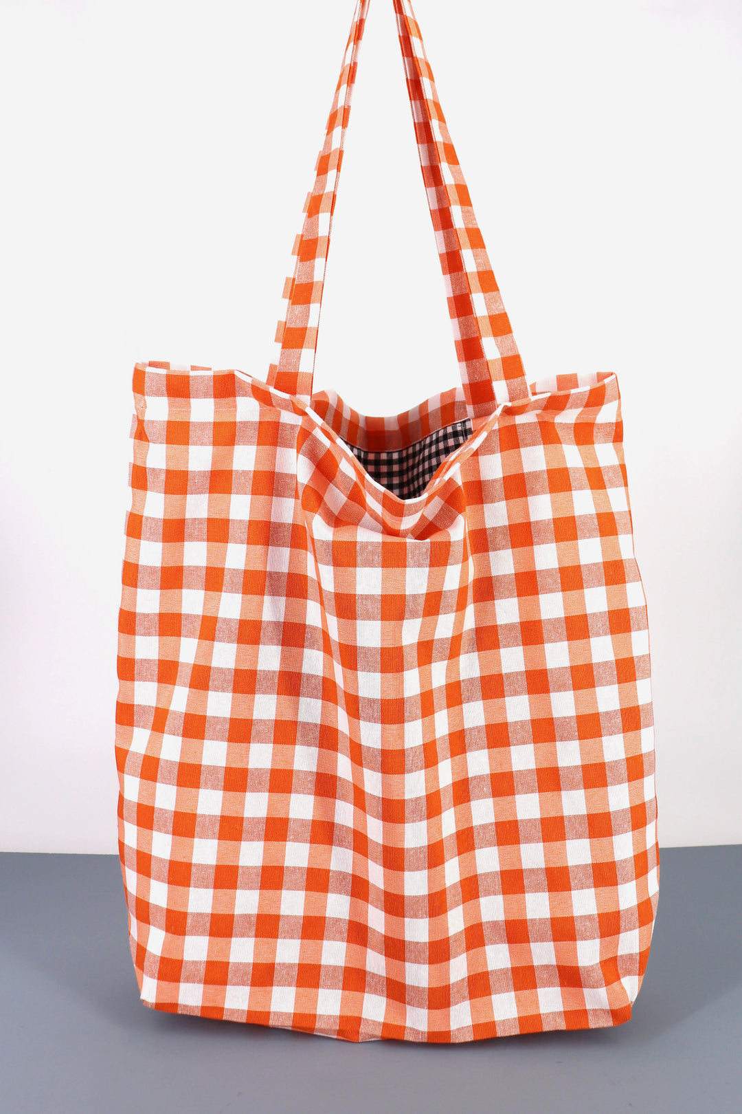Tote Bag vichy naranja