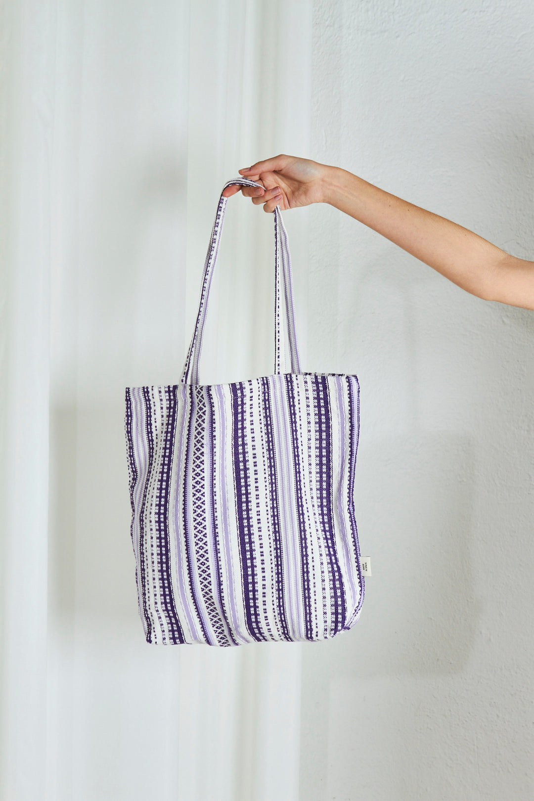 Tote Bag Alpujarra tonos malva mano