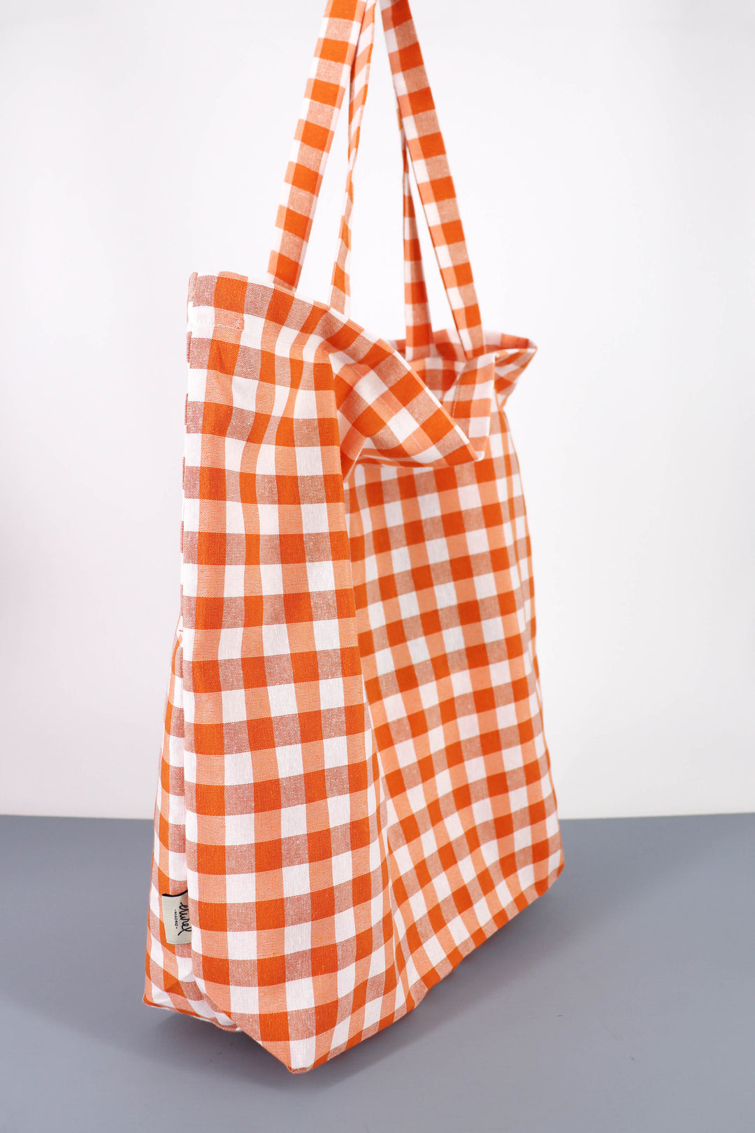 Tote Bag vichy naranja