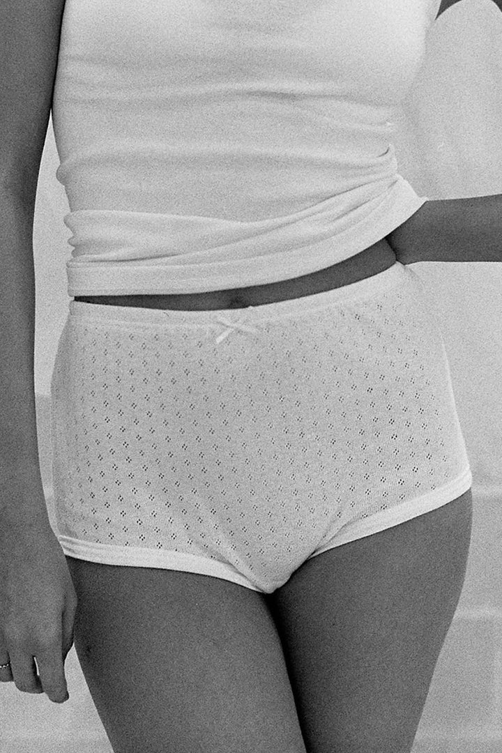 Braguita clásica alta de algodón jacquard