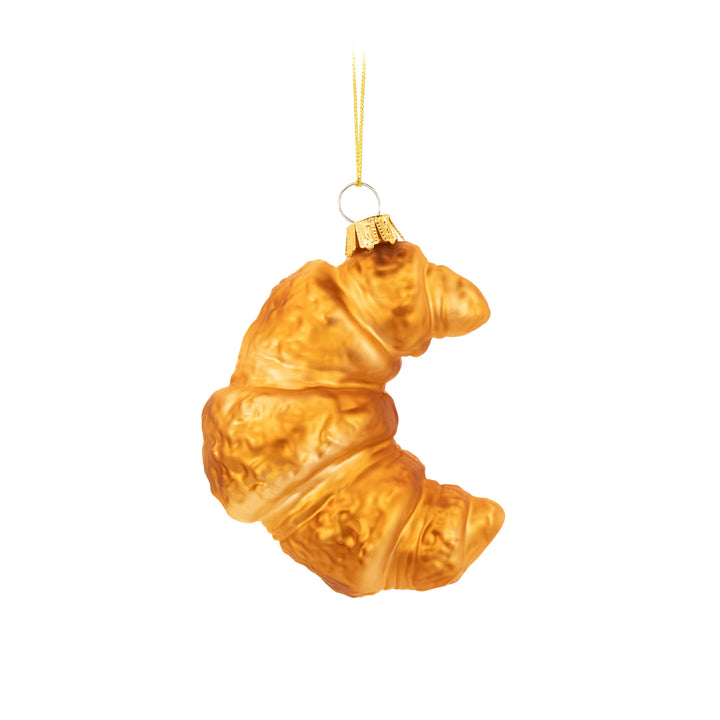 Croissant colgante de cristal - Adorno Navidad