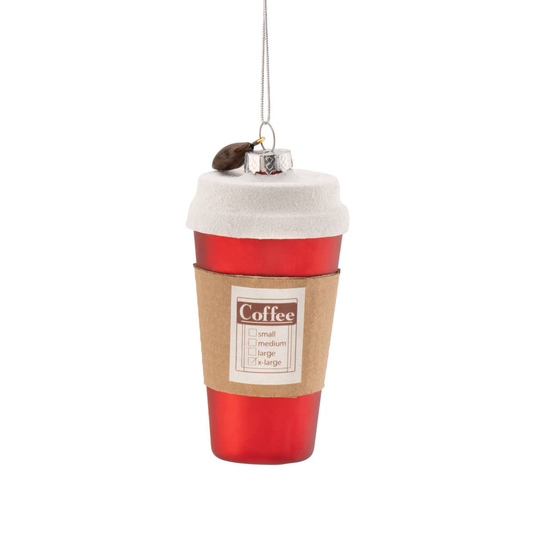 Café para llevar colgante de cristal - Adorno Navidad| PREVENTA