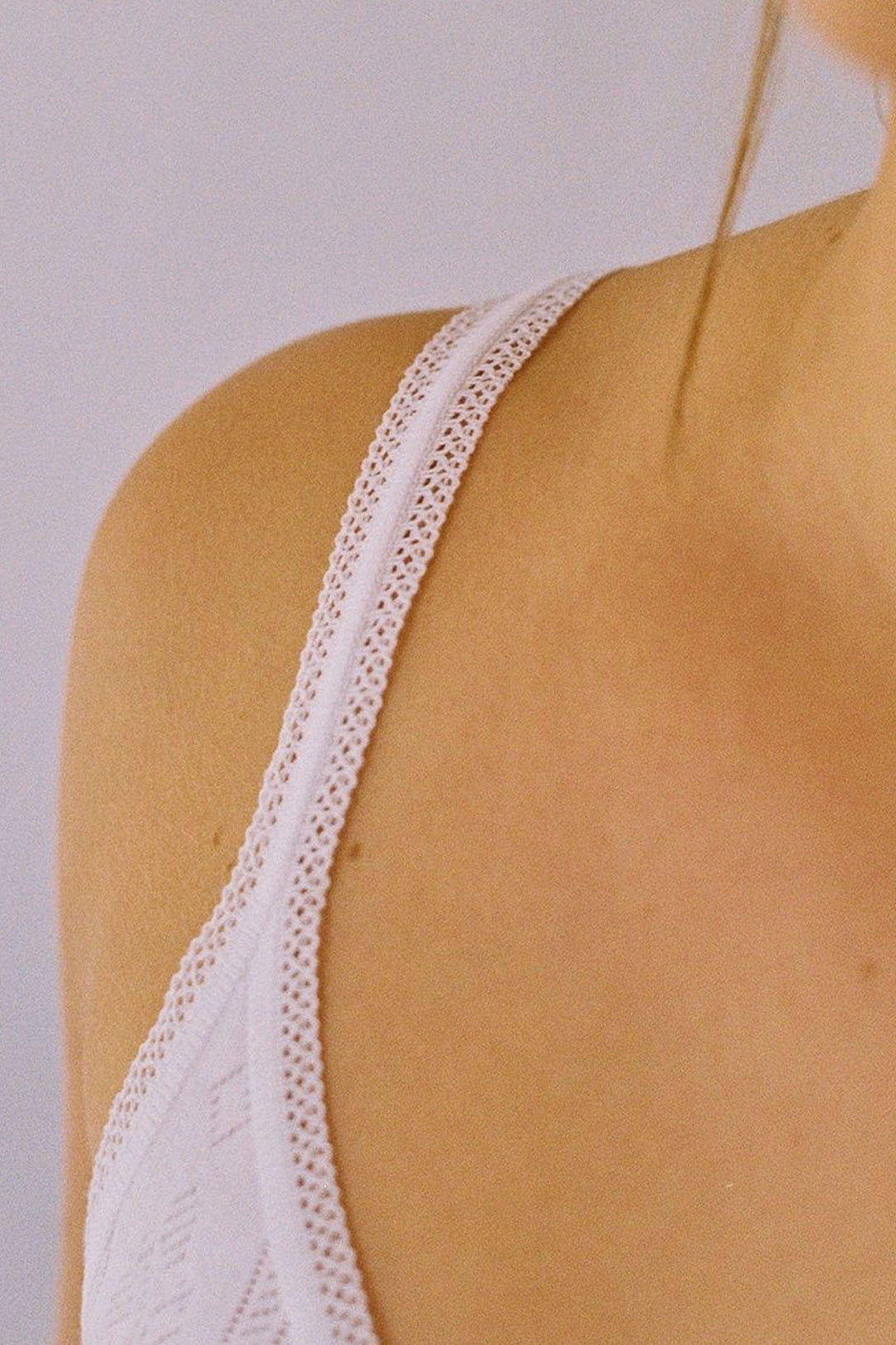 Camiseta tirantes de algodón jacquard