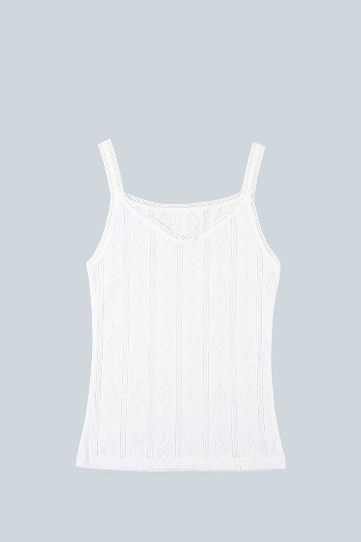Camiseta niña de algodón jacquard