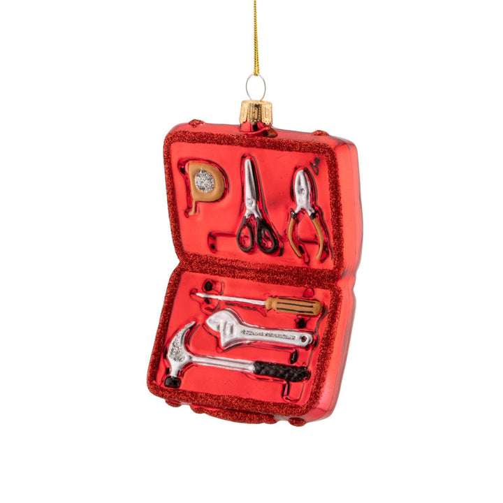 Caja de herramientas colgante de cristal - Adorno Navidad