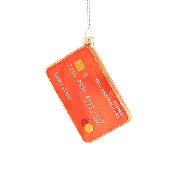 Tarjeta de compras colgante de cristal - Adorno Navidad