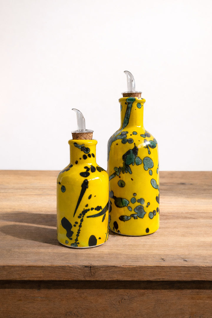 Aceiteras salpicado amarillo