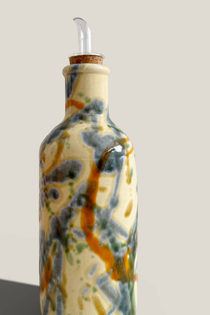 Aceiteras salpicado azul