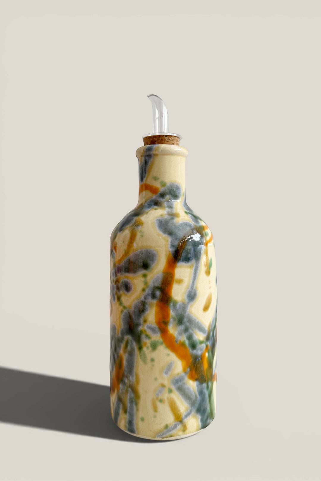 Aceiteras salpicado azul