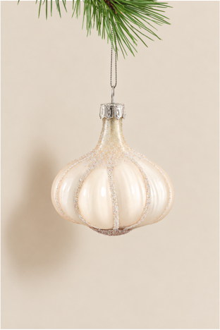Ajo colgante de cristal - Adorno Navidad | PREVENTA