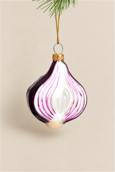 Cebolla colgante de cristal - Adorno Navidad