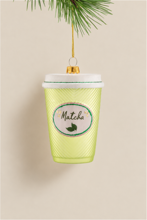 Matcha colgante de cristal - Adorno Navidad | PREVENTA