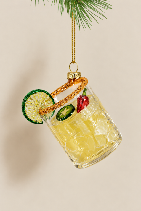 Margarita colgante de cristal - Adorno Navidad  | PREVENTA