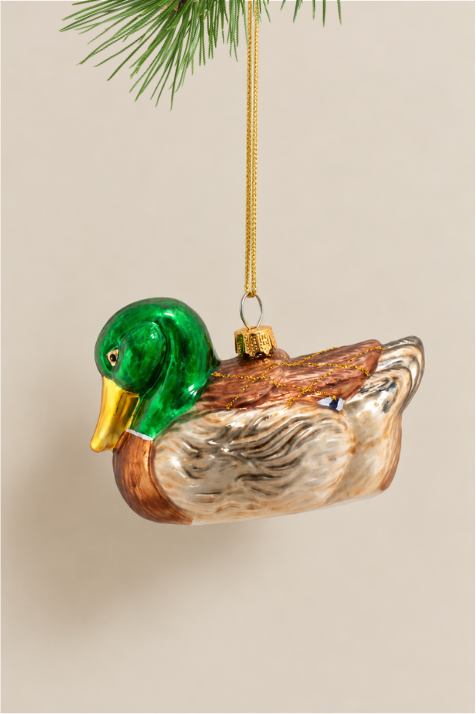 Pato colgante de cristal - Adorno Navidad