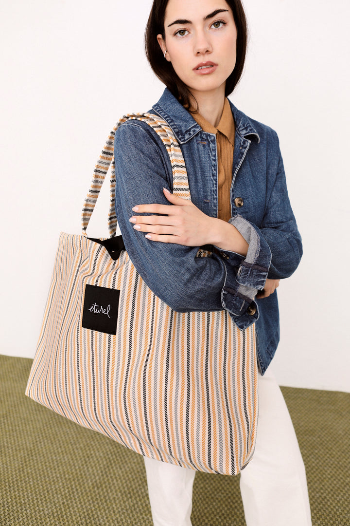 Bolso shopper maxi sarga de burgos miel