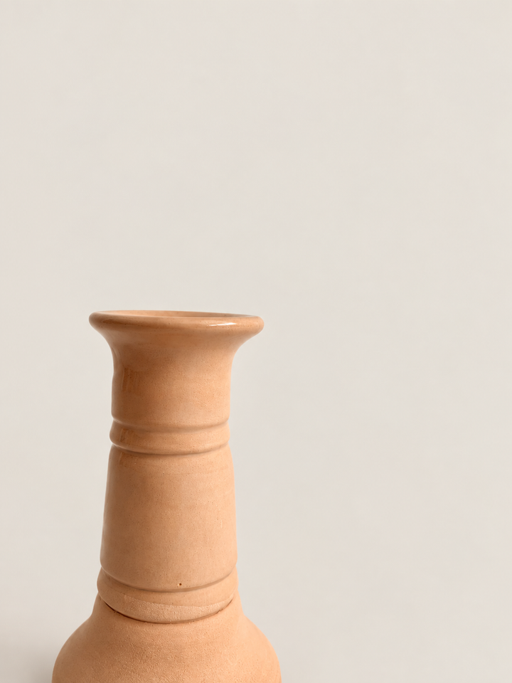 Candelero de barro alto Candela