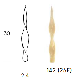 Vela brillante de cera mineral - Voluta