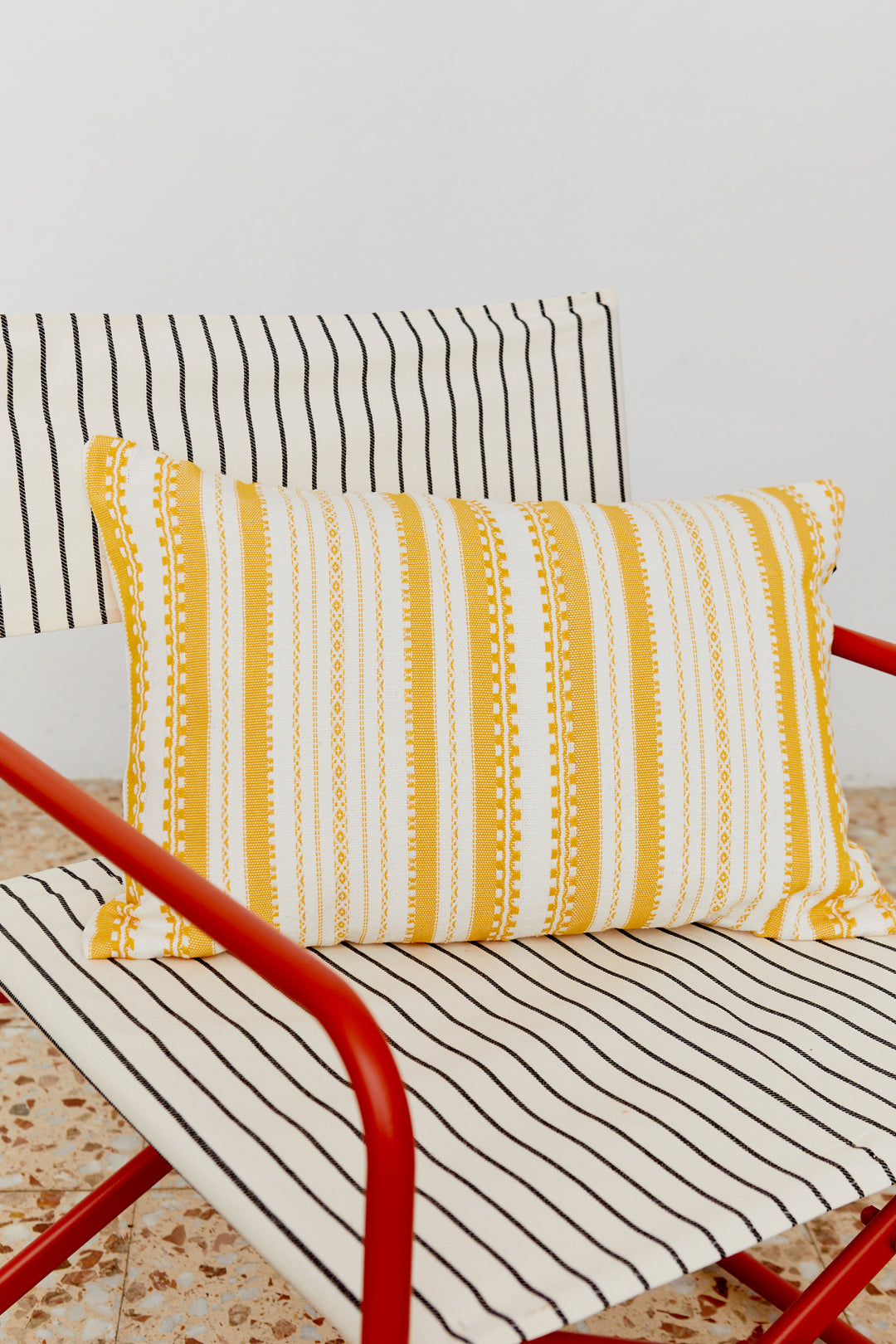 Funda cojín alpujarra amarillo