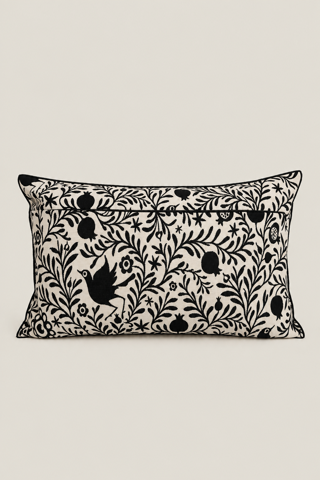 Funda cojín jacquard granaíno beige