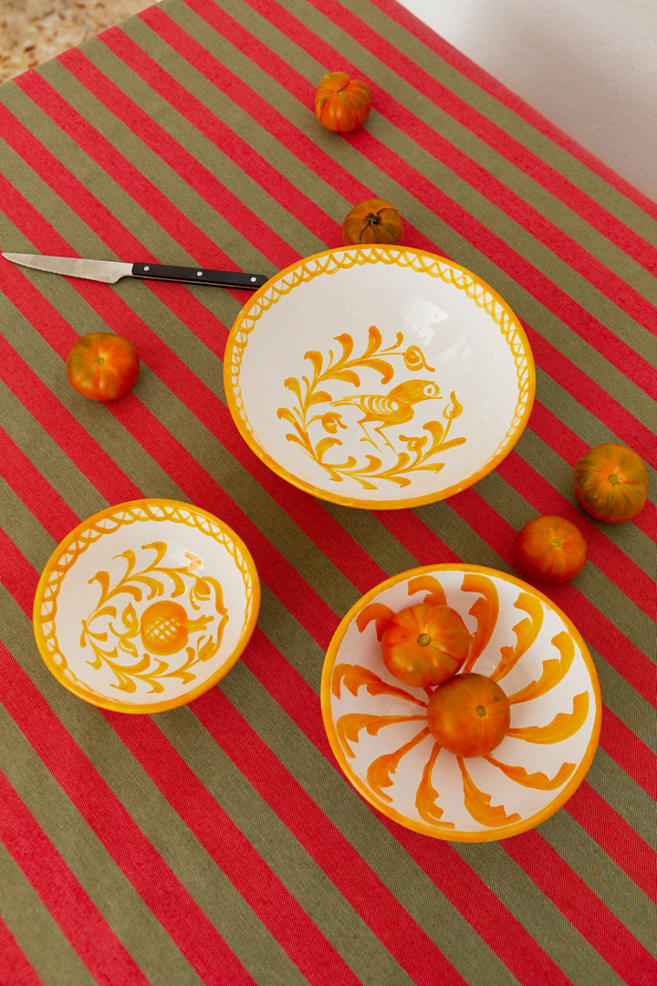 Set de cuencos granaíno naranja ácida